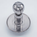 304 Stainless Steel 4 inch Tri Clamp Cap Spray Ball with 1.5 inch Tri Clamp Compatible Inlet Connection. Angled view. Photo Credit: TCfittings.com