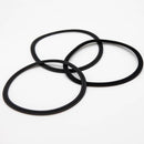 Black EPDM gasket for a six inch tri-clamp connection. Group of Three. Photo Credit: TCfittings.com