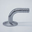 1.5-inch Tri-Clamp x 5/8-inch Hose Barb with 90-degree bend. Side View. Photo Credit: TCfittings.com