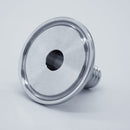 1.5-inch Tri-Clamp x 5/8-inch Hose Barb adapter. Bottom View. Photo Credit: TCfittings.com