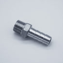 316 Stainless Steel 1/2-inch Male NPT to 5/8-inch Hose Barb Adapter. Main View. Photo Credit: TCfittings.com