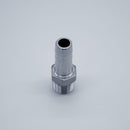 316 Stainless Steel 1/2-inch Male NPT to 5/8-inch Hose Barb Adapter. Side profile. Photo Credit: TCfittings.com