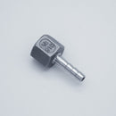 316 Stainless Steel 1/4-inch Female NPT to 1/4-inch Hose Barb Adapter. Main View. Photo Credit: TCfittings.com