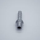 316 Stainless Steel 1/4-inch Male NPT to 3/8-inch Hose Barb Adapter. Bottom View. Photo Credit: TCfittings.com