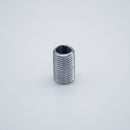 304 Stainless Steel 1/4-inch Male NPT Close Nipple. Side profile. Photo credit: TCfittings.com.