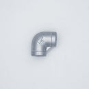 304 Stainless Steel 1/4-inch Female NPT to 1/4-inch Female NPT 90-degree elbow. Top-down view. Photo credit: TCfittings.com.