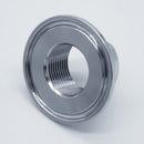 1.5-inch Tri-Clamp x 3/4-inch Female NPT adapter. Bottom View - angled to show NPT threads. Photo Credit: TCfittings.com