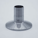 1.5-inch Tri-Clamp x 3/4-inch Hose Barb adapter. Main Side View. Photo Credit: TCfittings.com