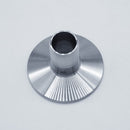 1.5-inch Tri-Clamp x 3/4-inch Hose Barb adapter. Top View. Photo Credit: TCfittings.com